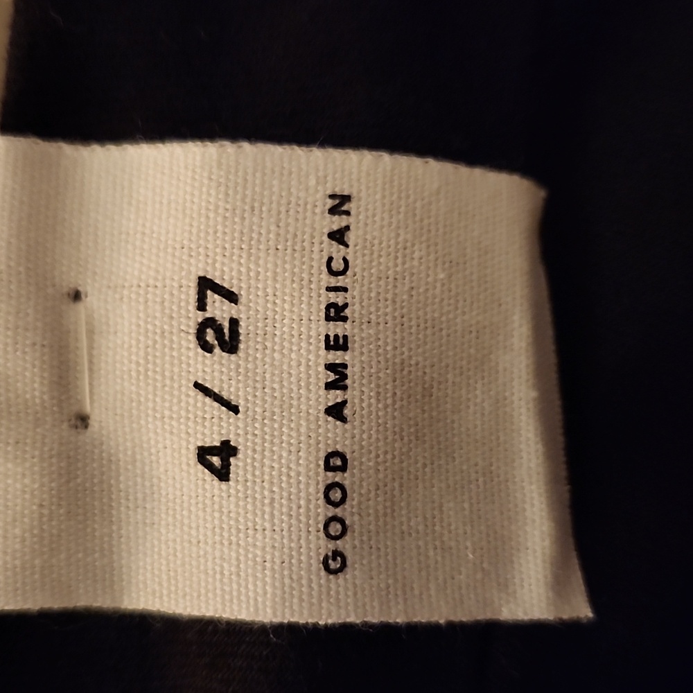 NWT GOOD AMERICAN BLACK GOOD LEGS SKINNY JEANS 4 27 - Picture 7 of 8